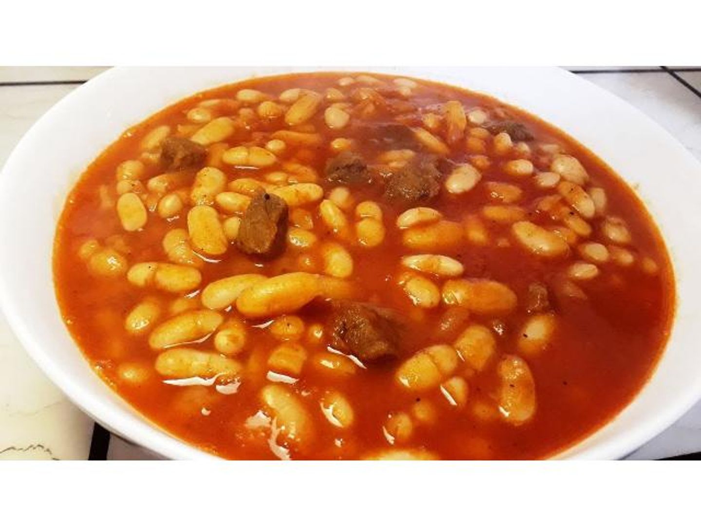 صحن فاصولياء مع البيض