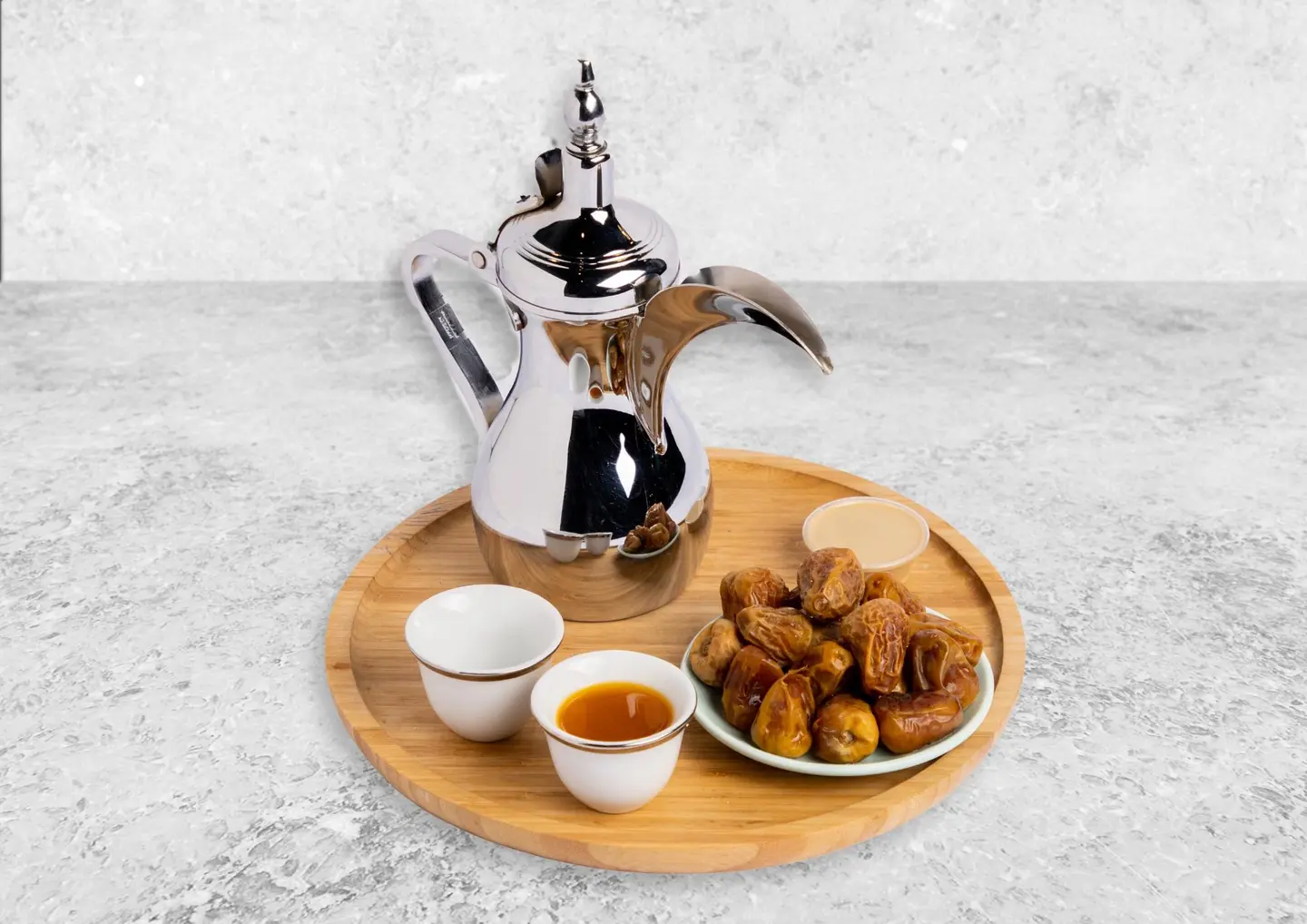 Coffee Thermos With Dates And Tahini