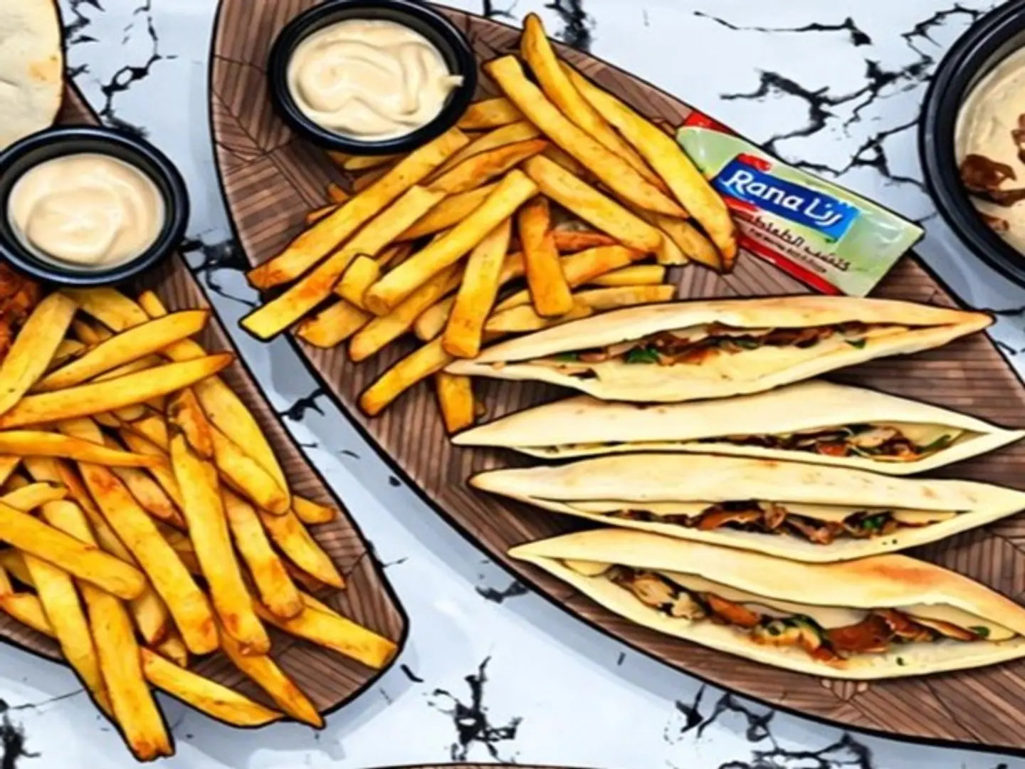 كومبو الشاورما الدجاج