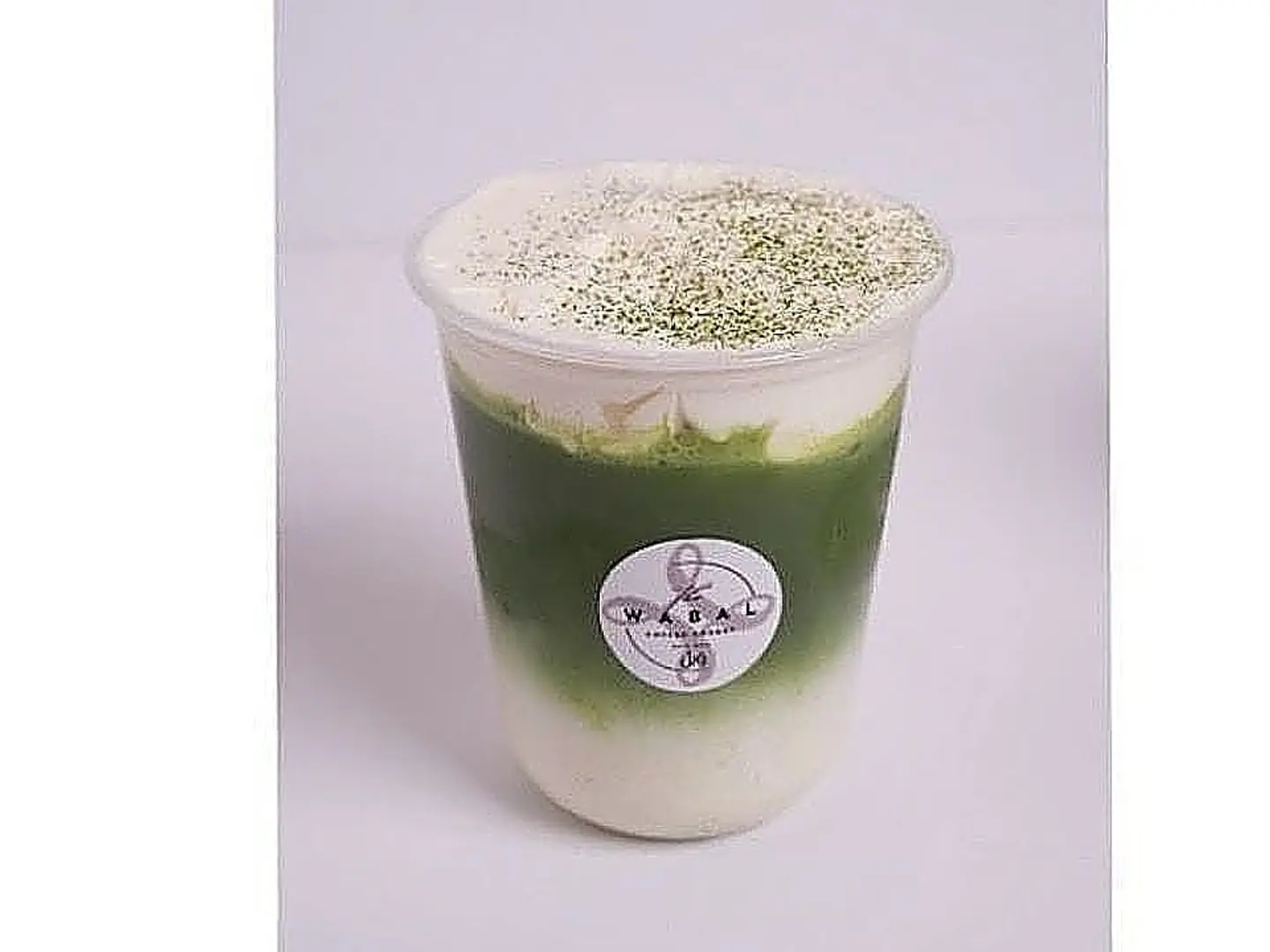 Matcha Ice Latte With Cold Foam Sweetend