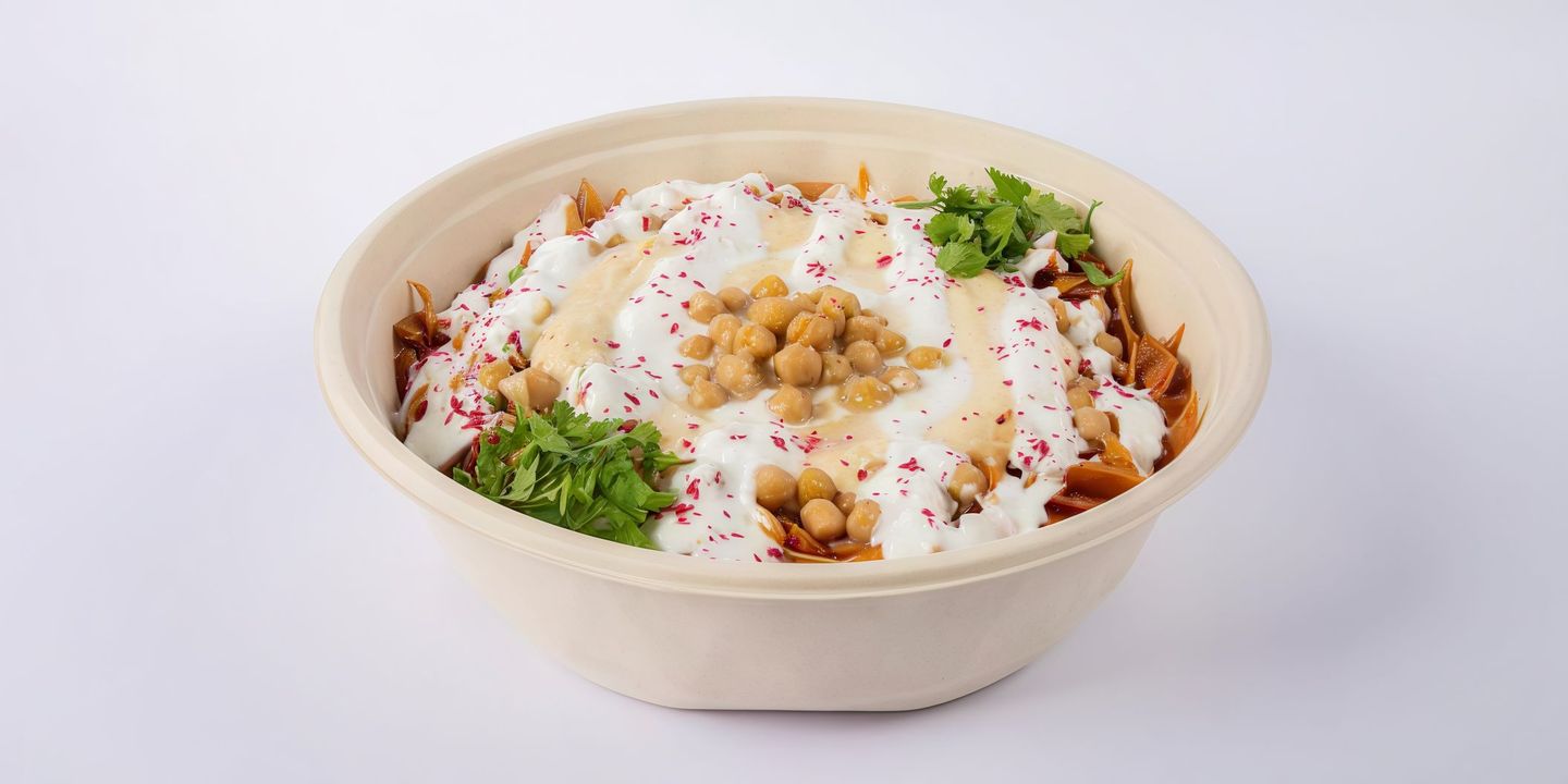 فته شامية بالسمن