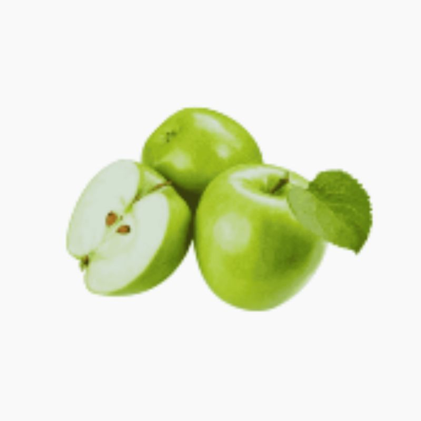 صحن تفاح اخضر منتج نظيف