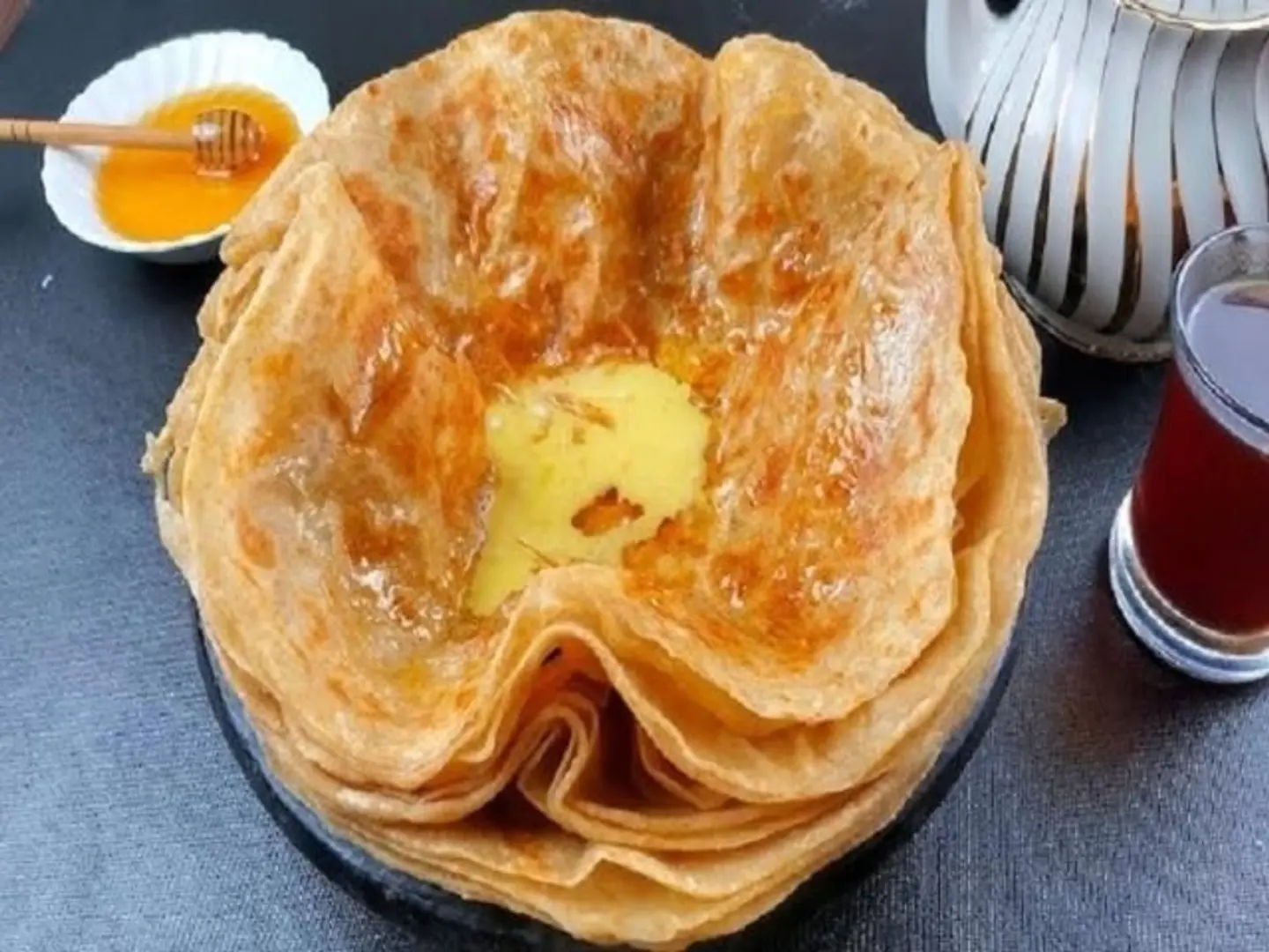 ملوح دبل مع عسل