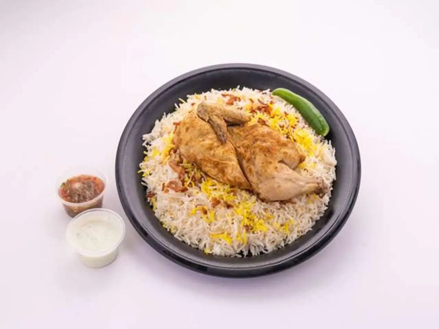 Half Haneeth Chicken With Traditional Rice