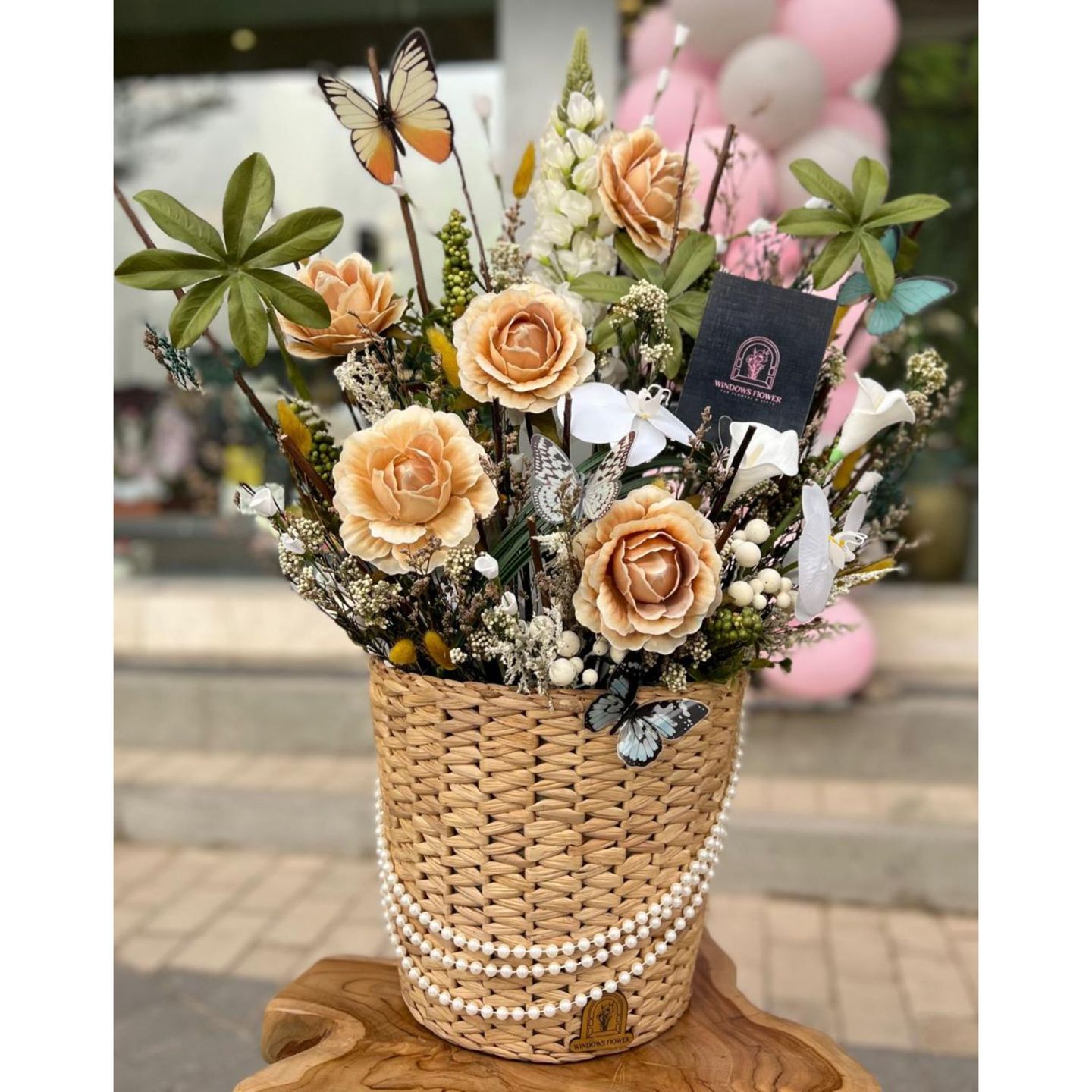 Artificial Flower Basket