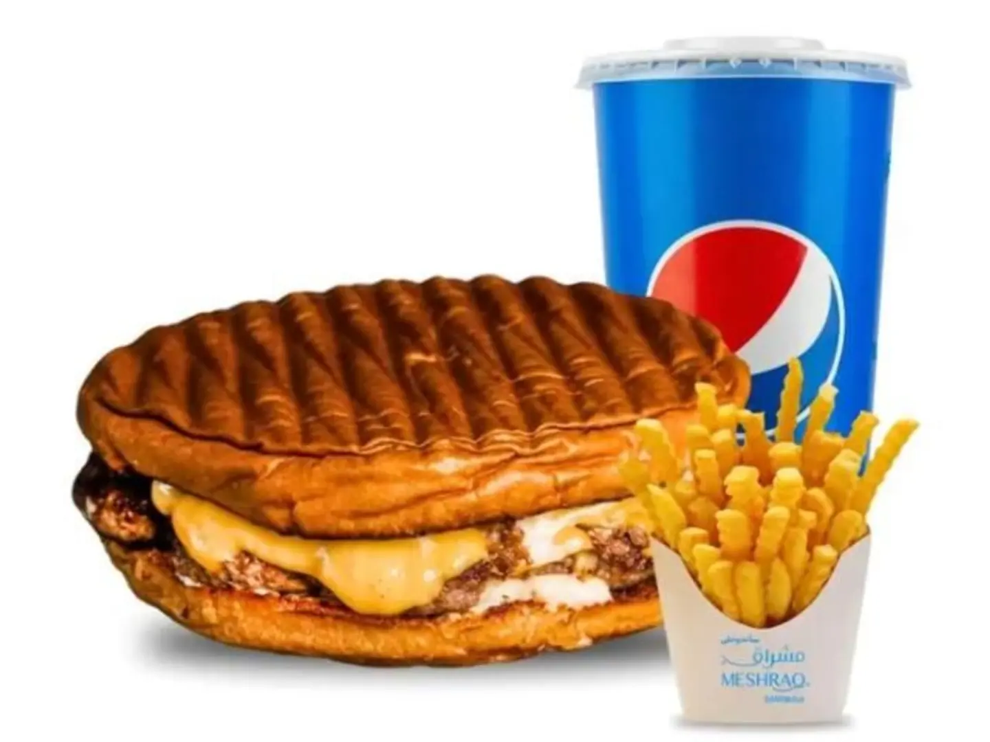 Flat Burger Meal