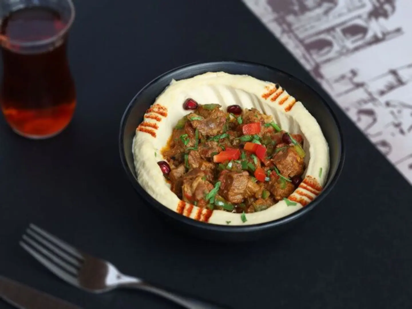 Hummus With Mutton