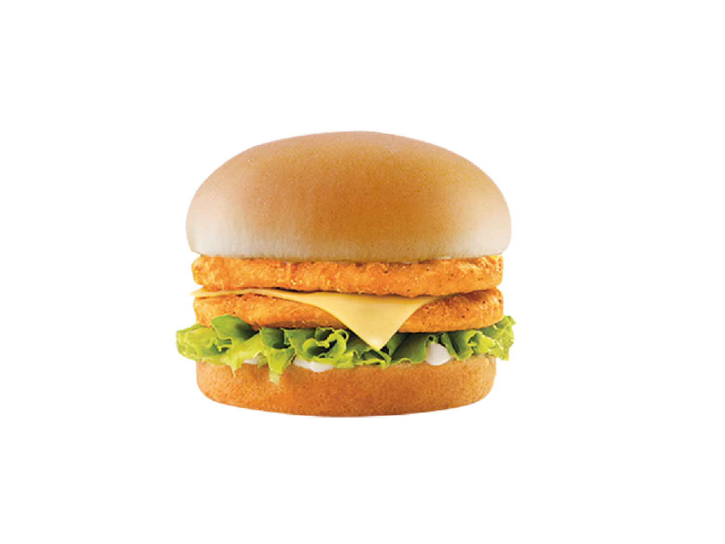 Double Chicken Burger Meal With Cheese