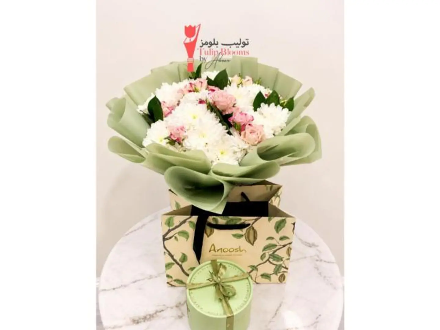 Anoosh Chocolate And Natural Flower Bouquet