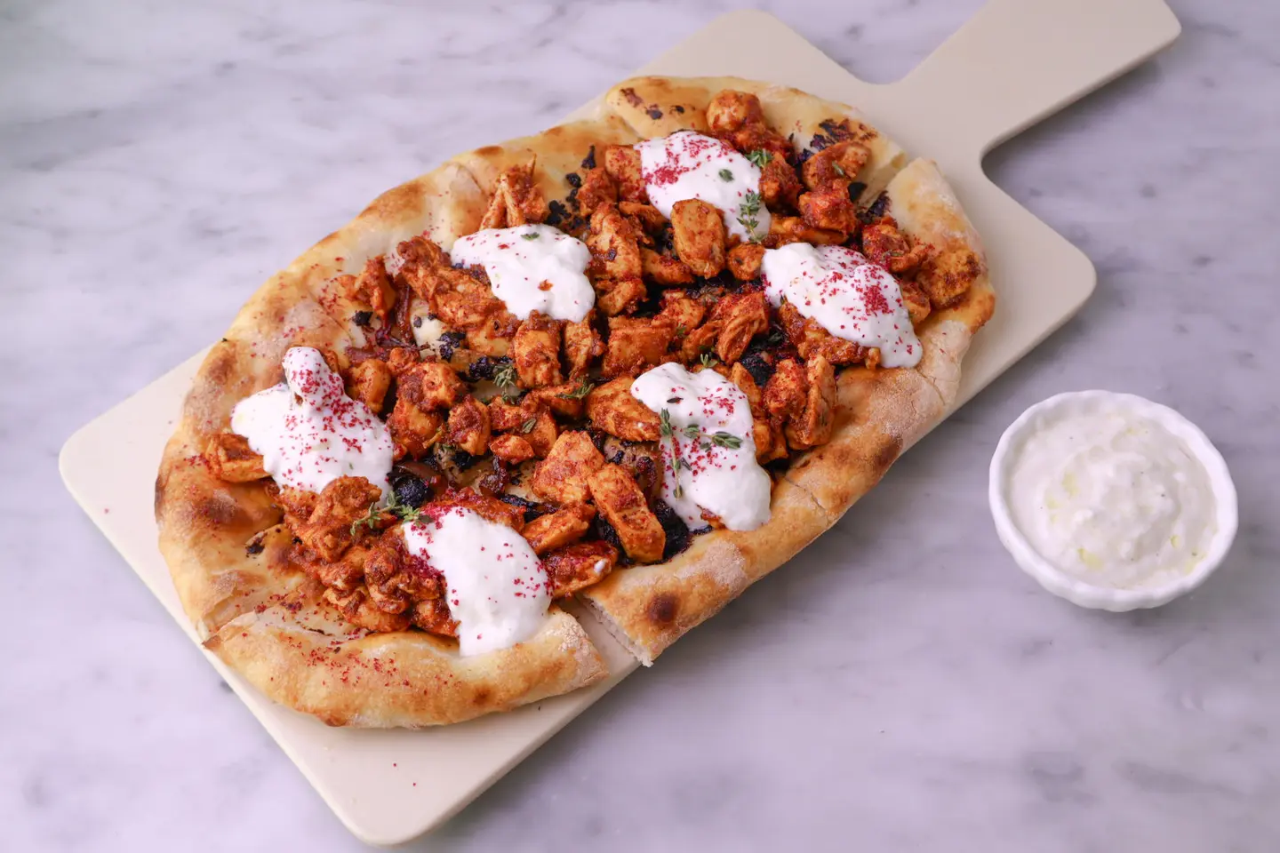 Chicken Mu Sakhan On Flat Bread
