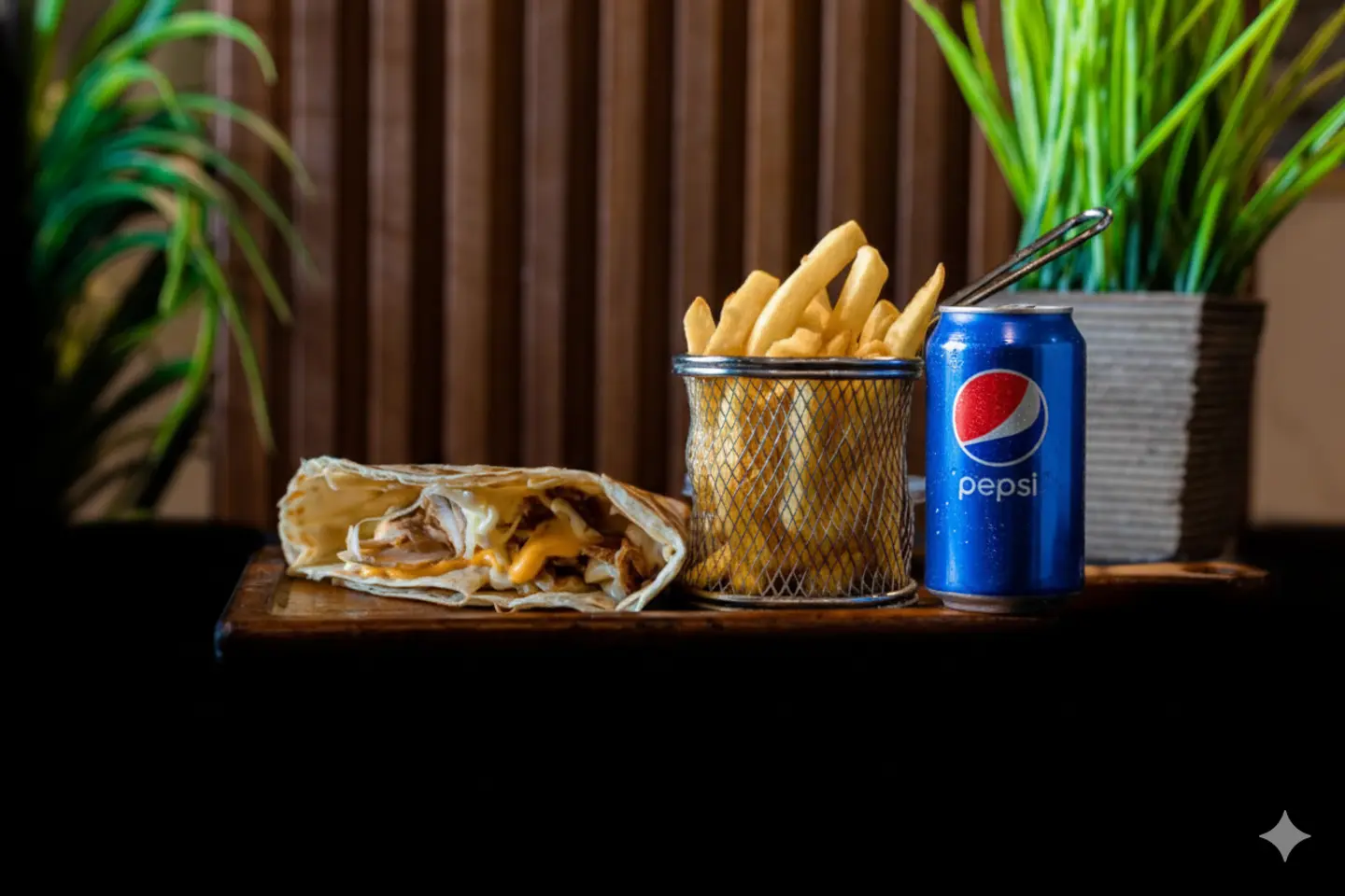 Shawarma Crepe Meal