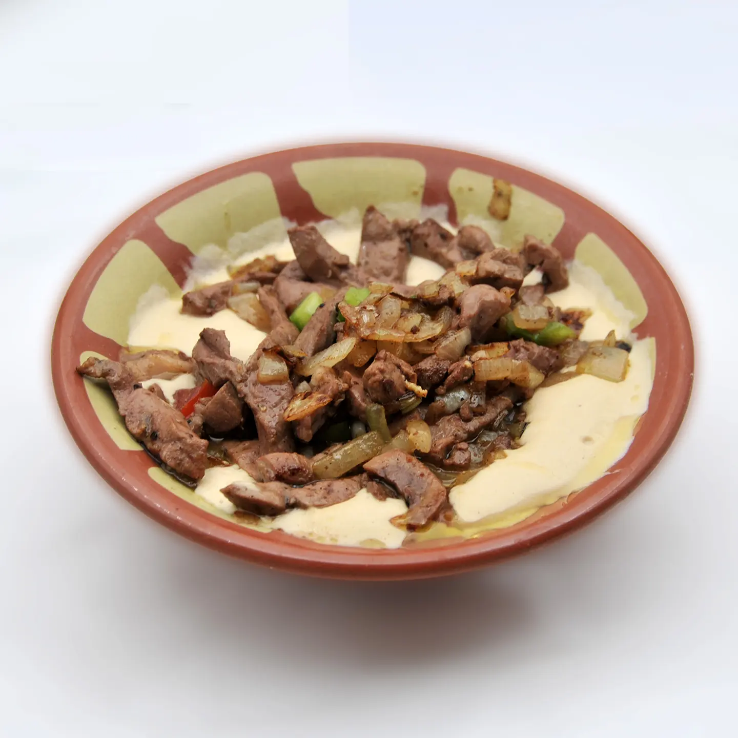 صحن حمص كبده غنم