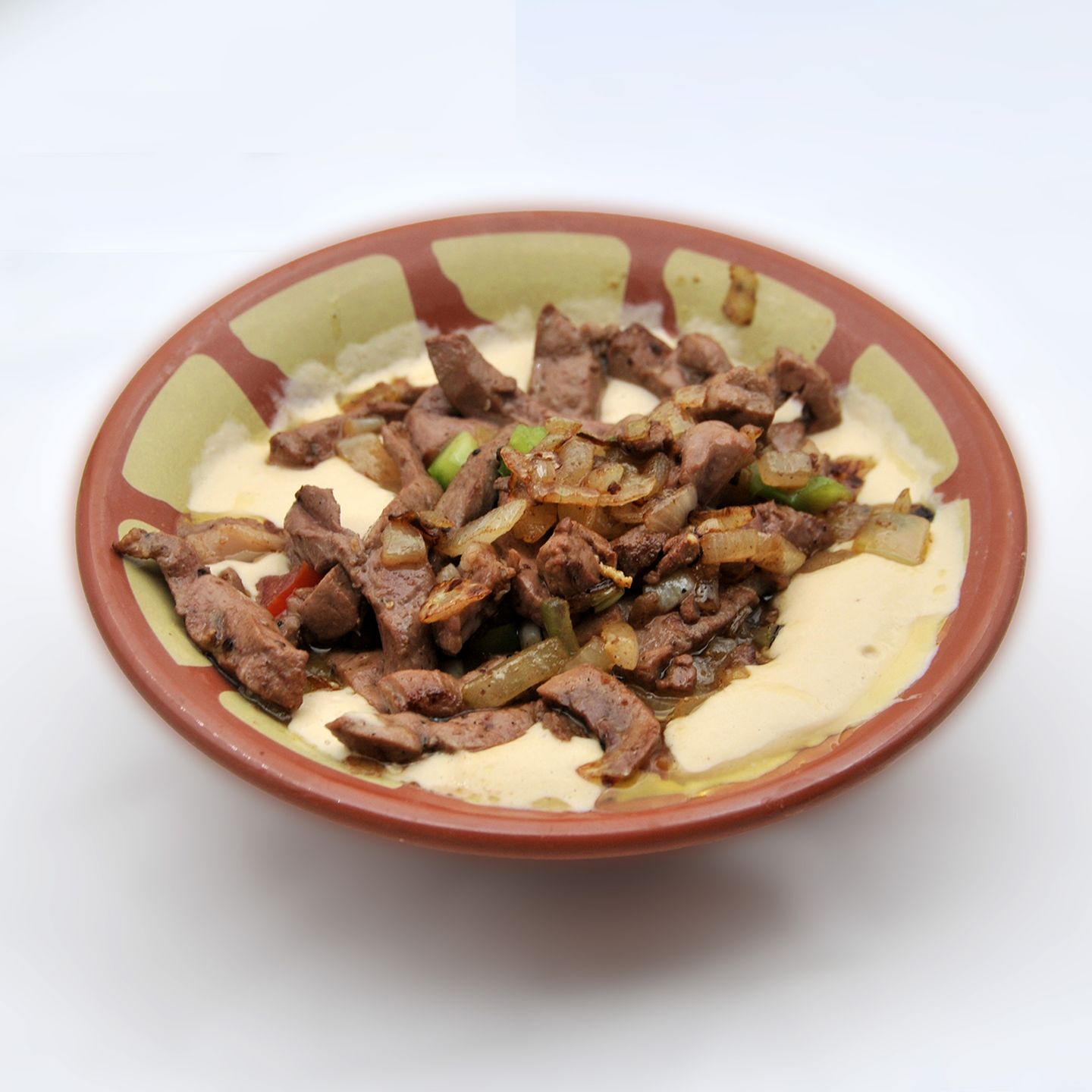 صحن حمص كبده غنم