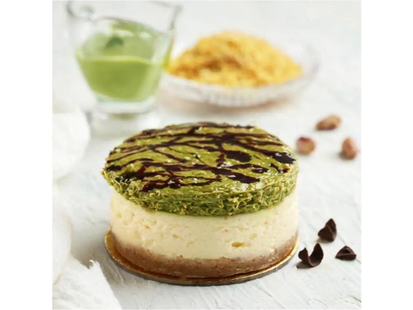 Dubai Kunafa Cheesecake