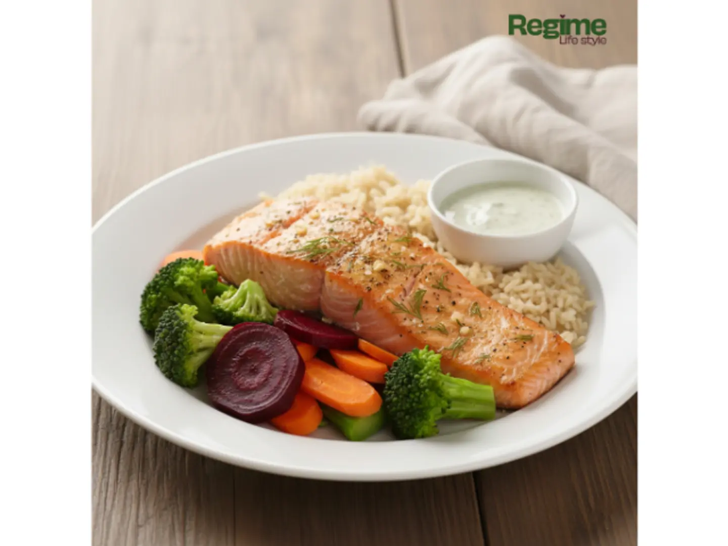 Baked Salmon With Rice