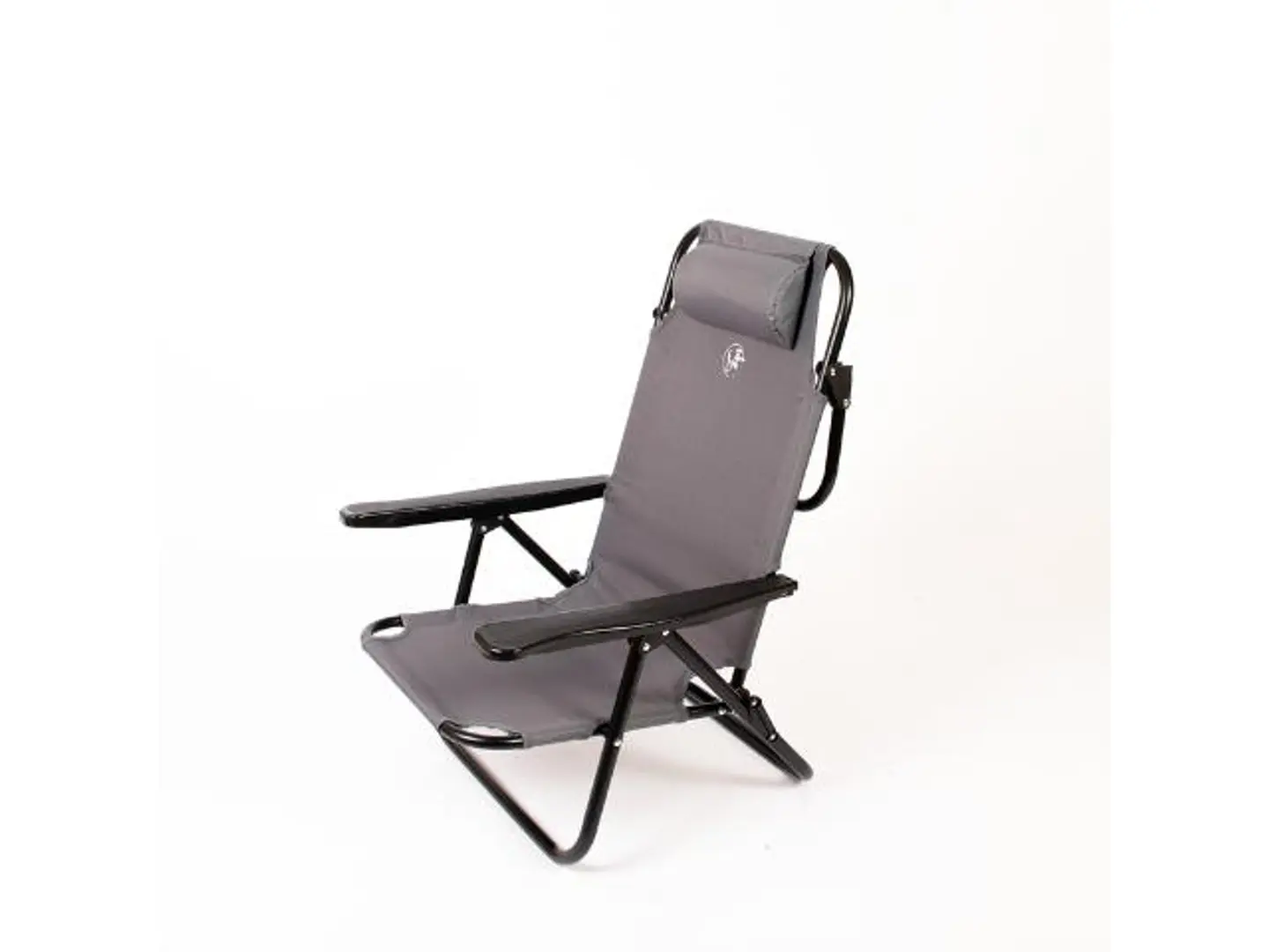 Qamra Folding Chair W/Pillow Gray حبة