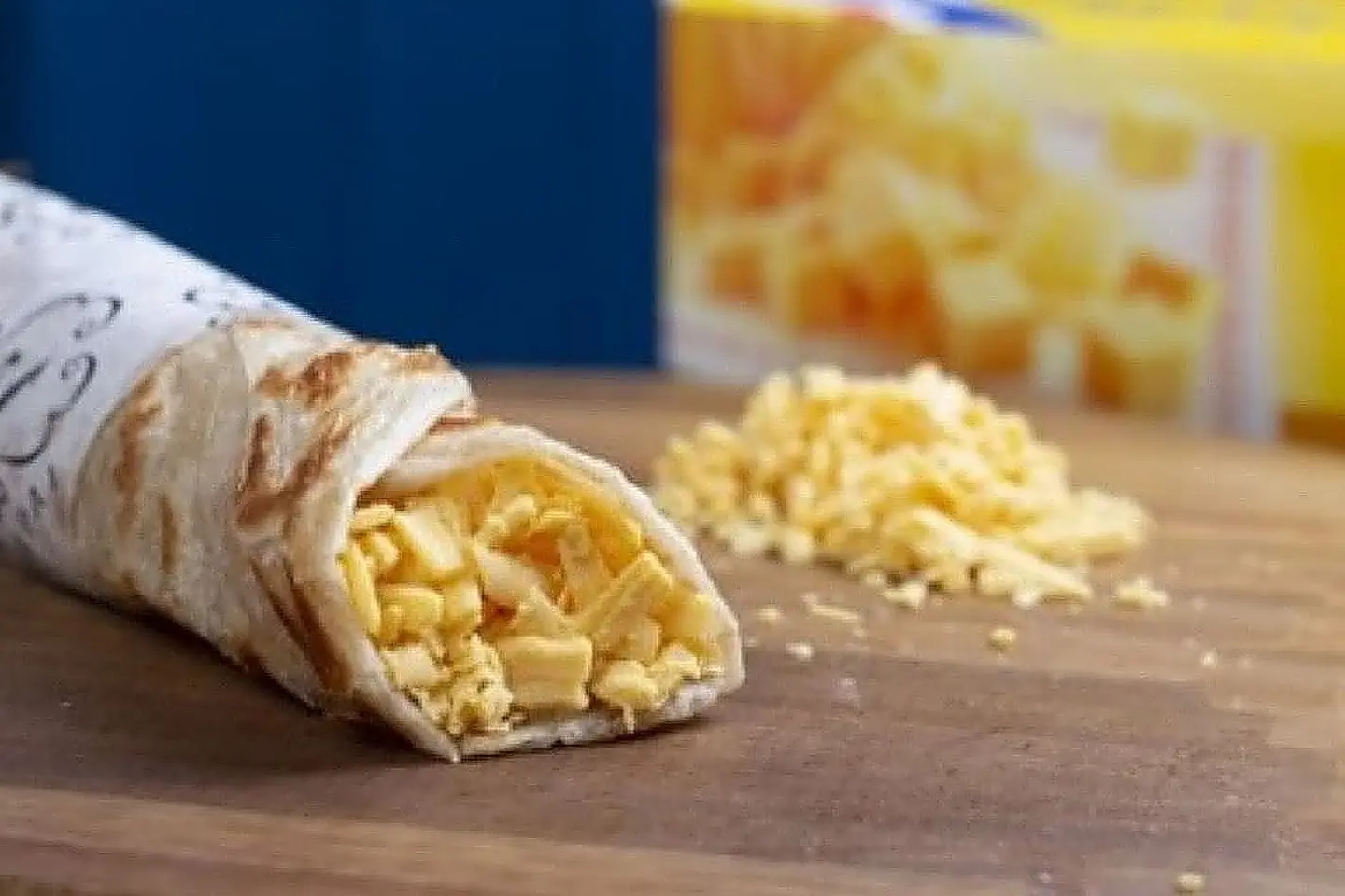 Chapati With Cheddar Cheese