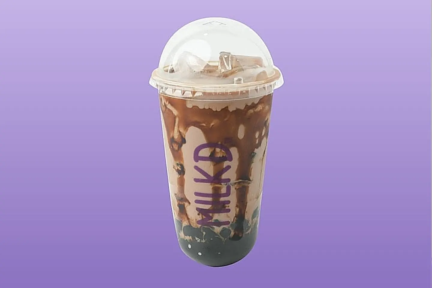 ميلك شيك بوبا شوكولاتة