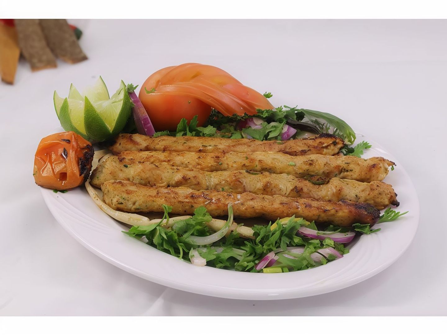 Chicken Kebab With Rice