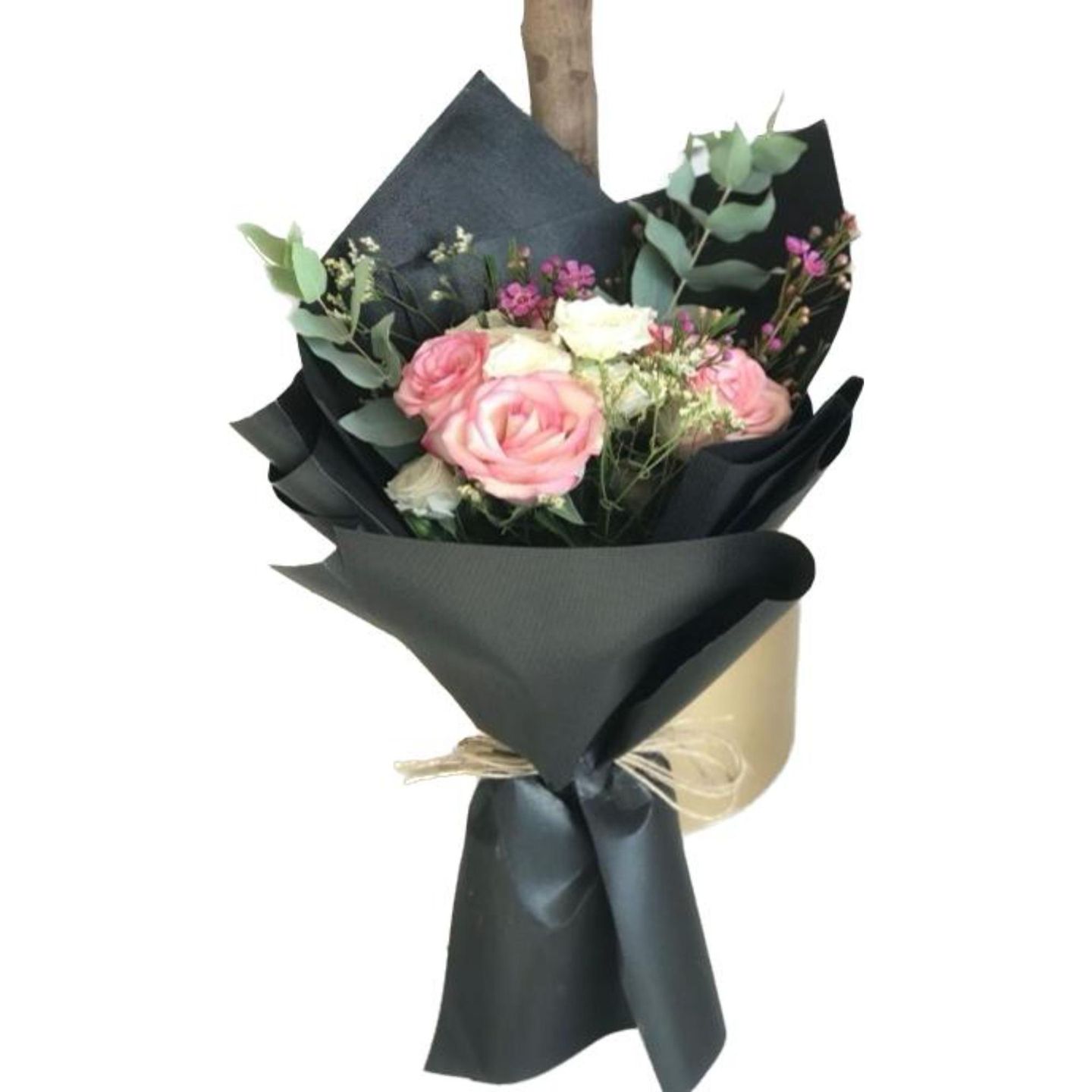 Pink And White Roses Bouquet B18