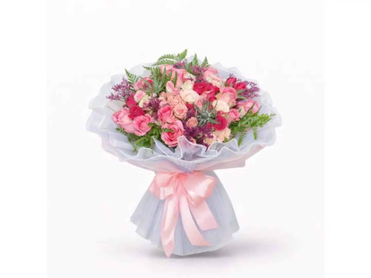 Colored Jouri And Baby Roses