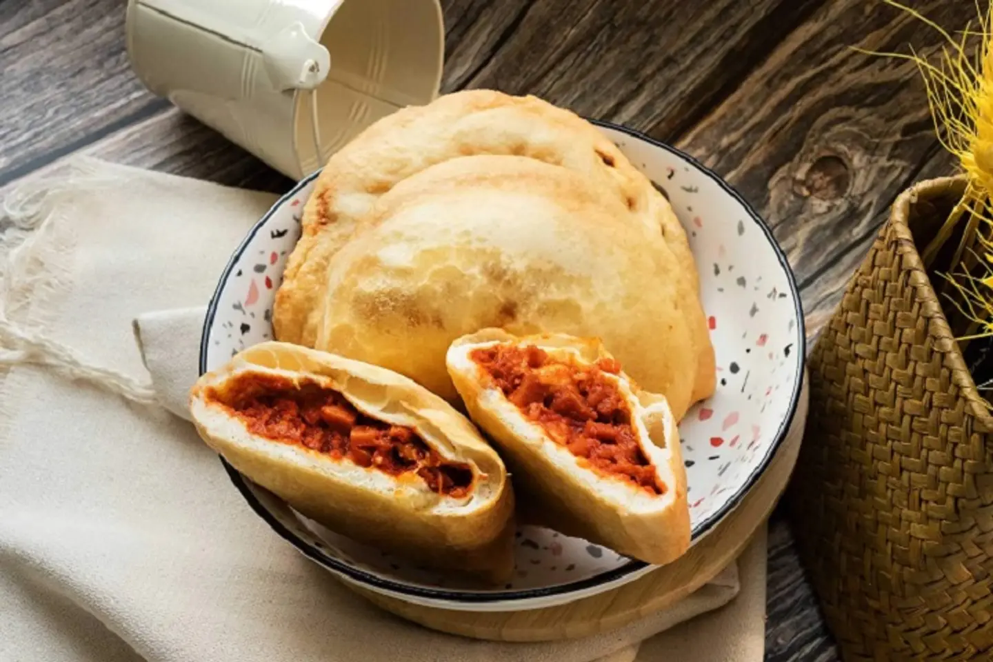 Meat And Sauce Sandwich