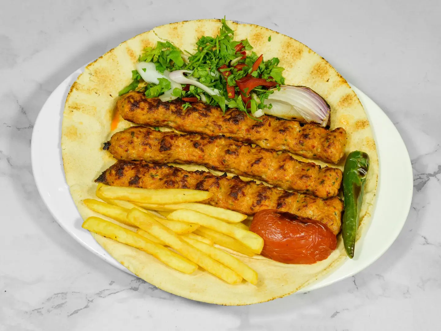 Chicken Kebab For One Person