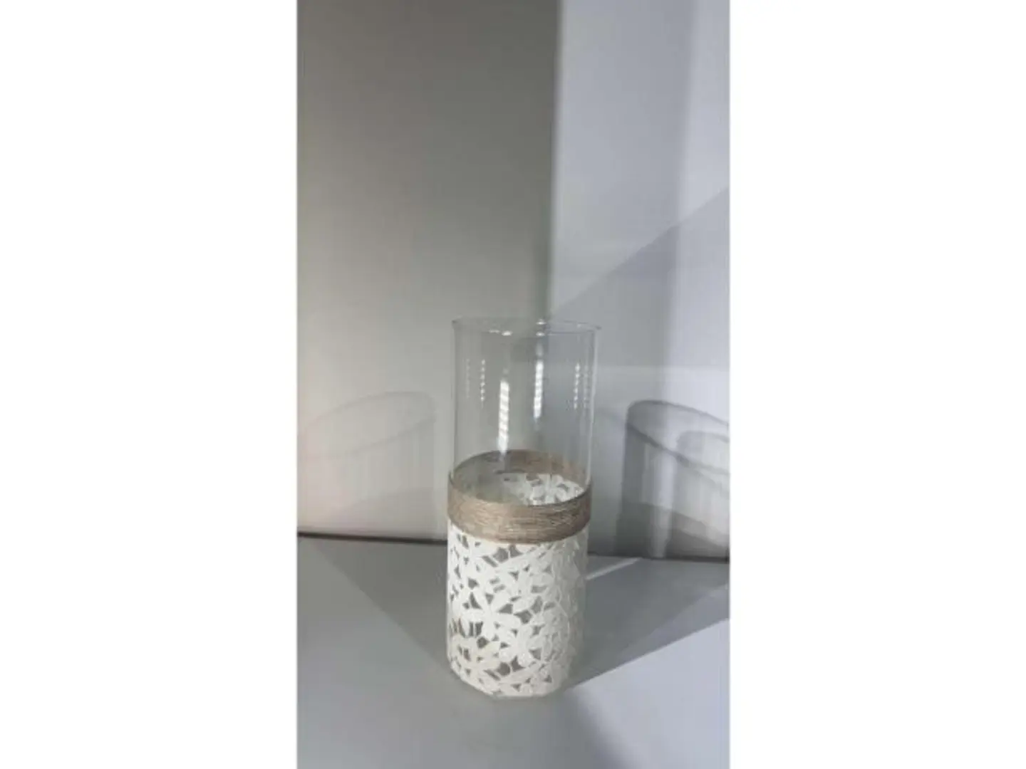 White Rustic Vase