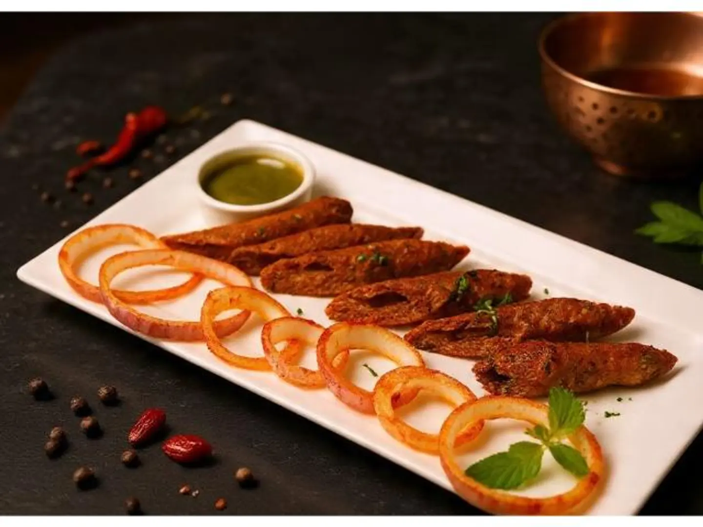 Lamb Gilafi Seekh Kebab