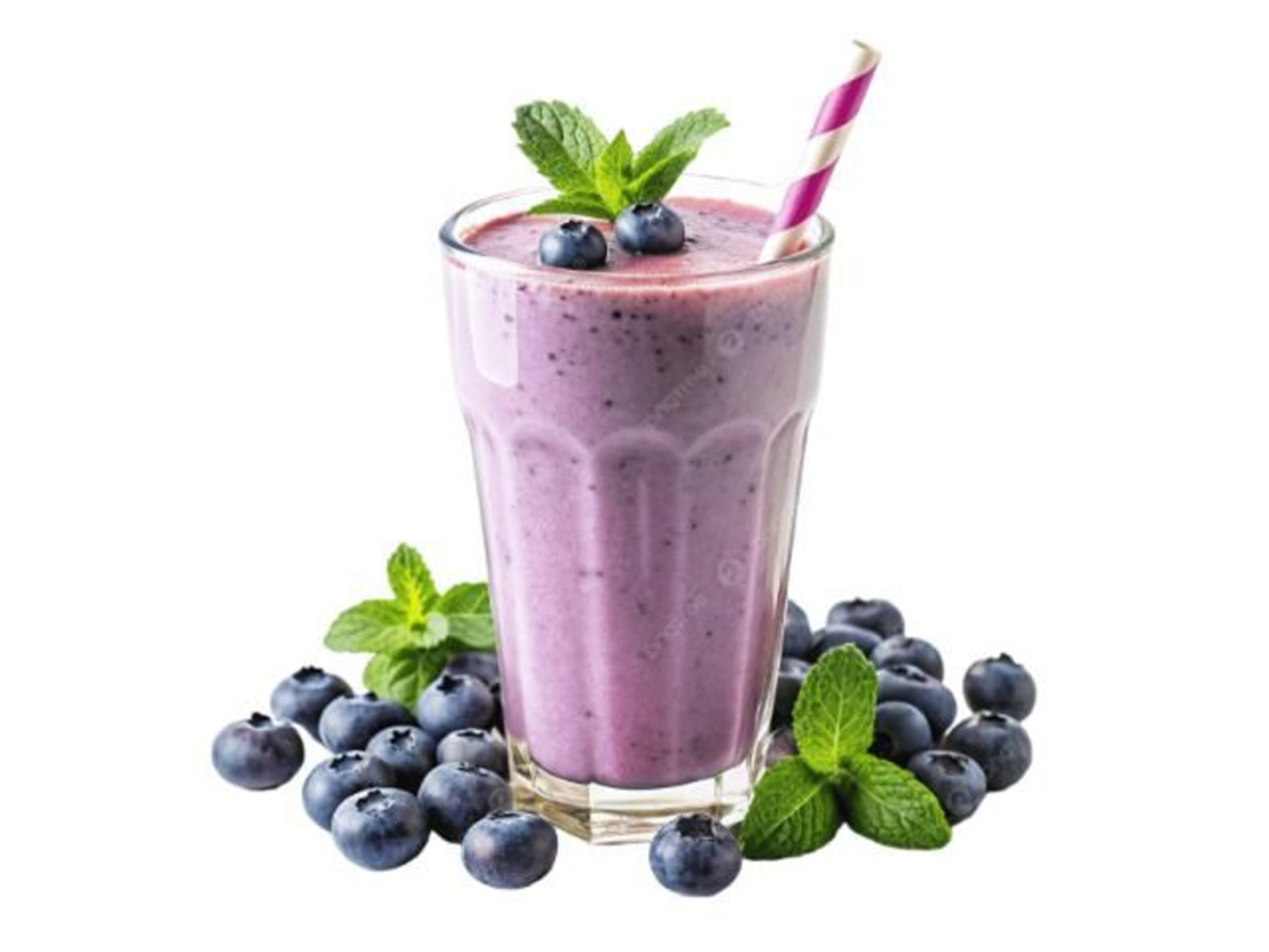 ميلك شيك توت ازرق