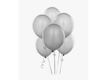 Silver Helium Balloons Bouquet
