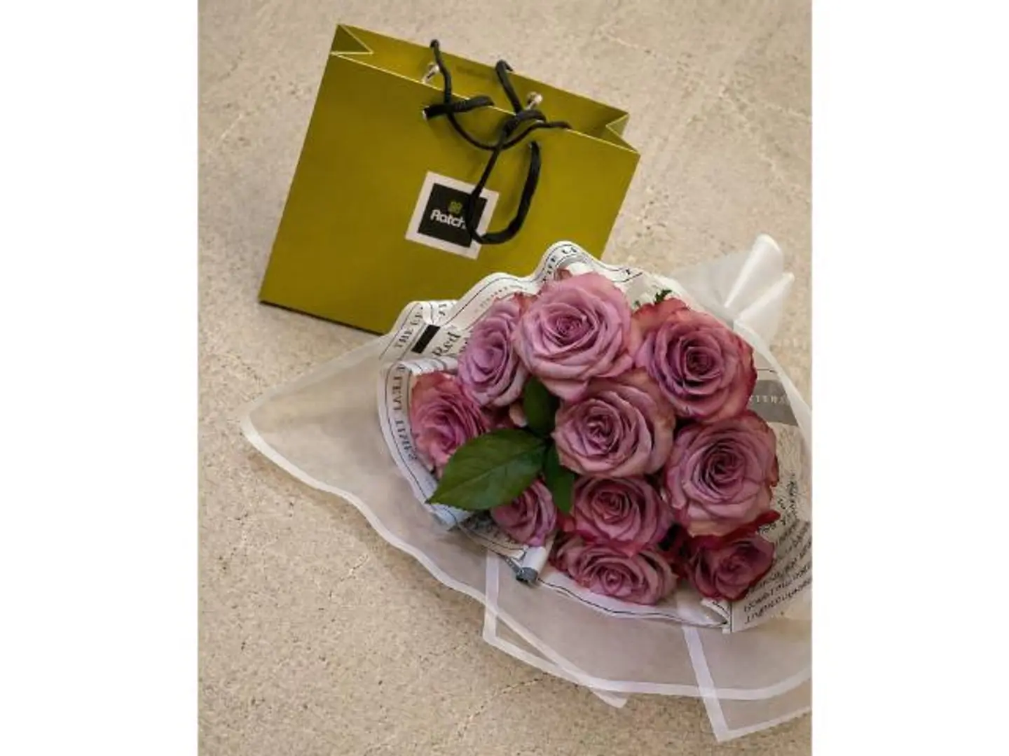 Flower Bouquet With Patchi Chocolate Box 1