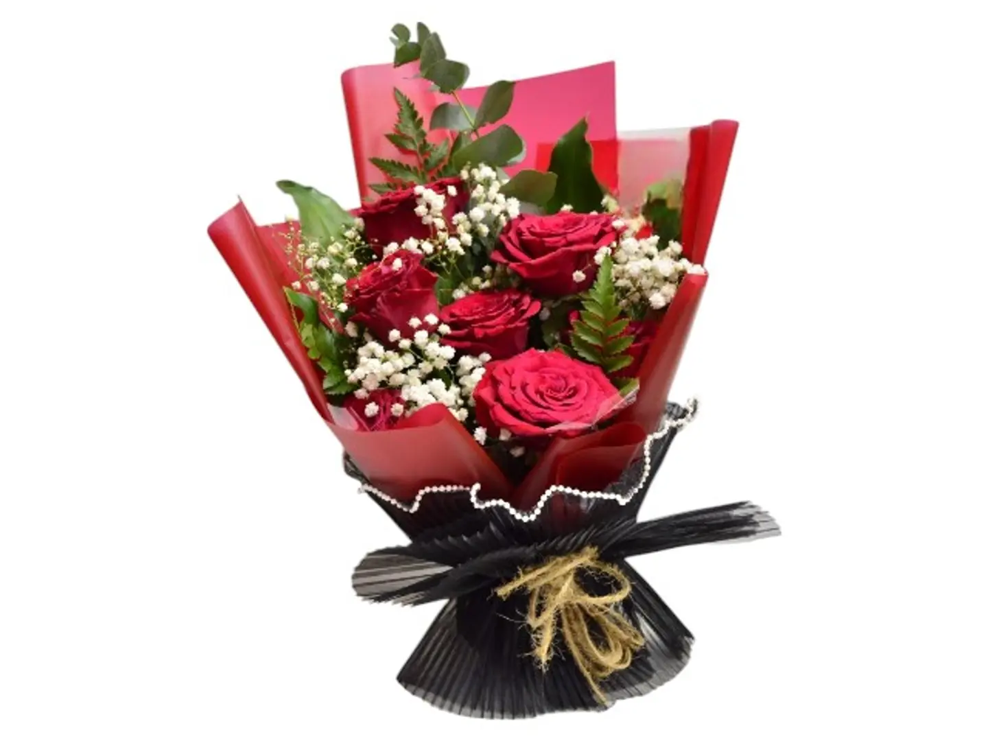 2006 Base Bouquet With 7 Red With Accessories
