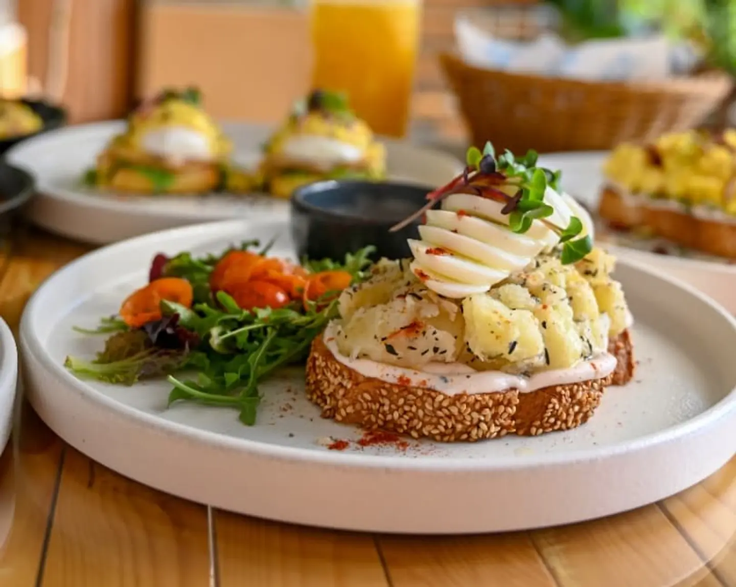 Potato And Boiled Egg With Thyme