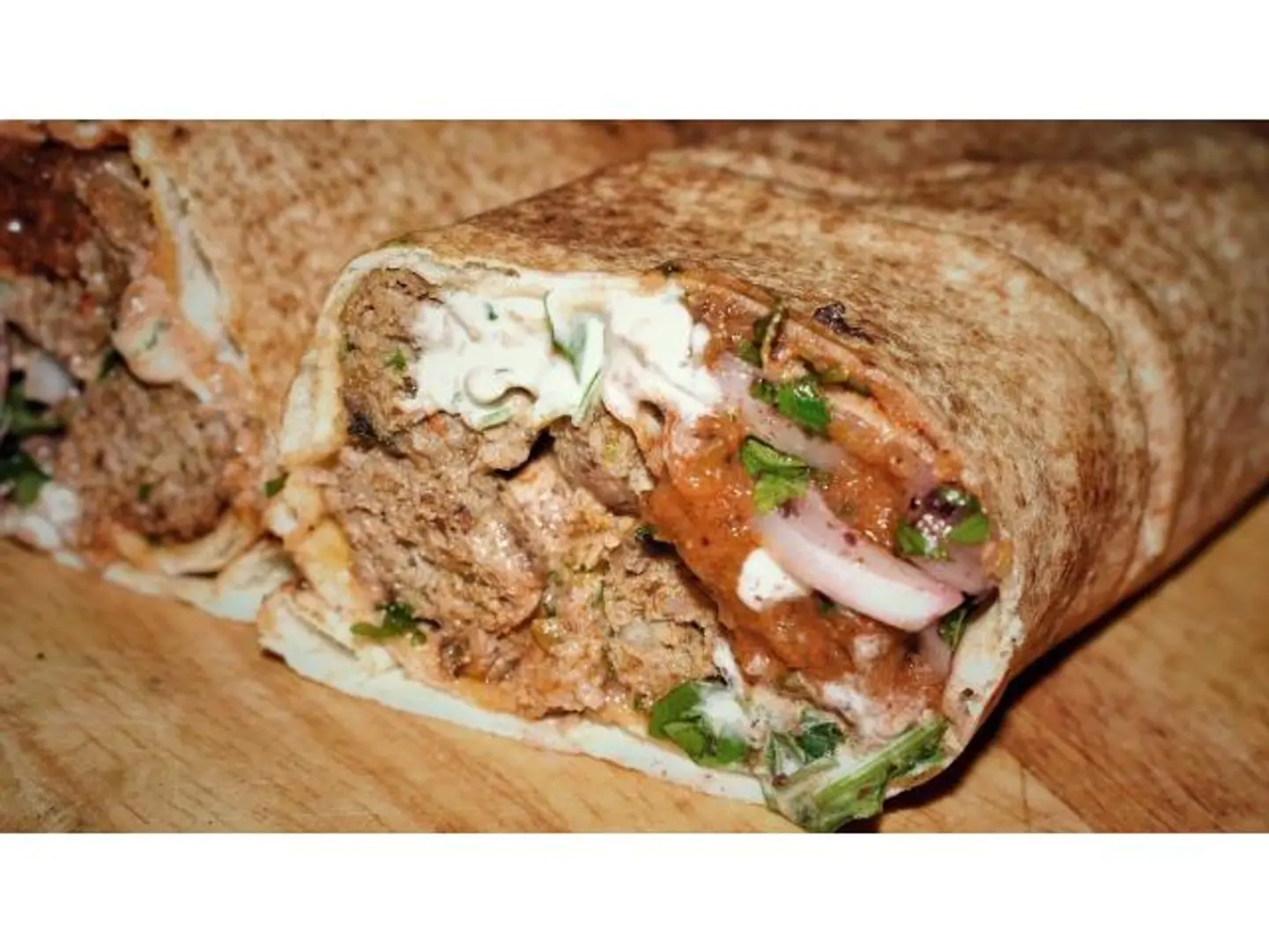 Chicken Kebab Sarukh With Labneh Baked In The Oven