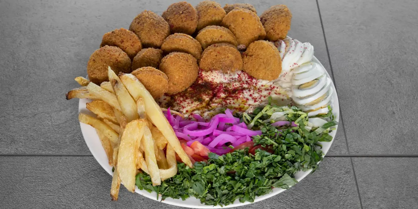 Falafel And Egg Dish