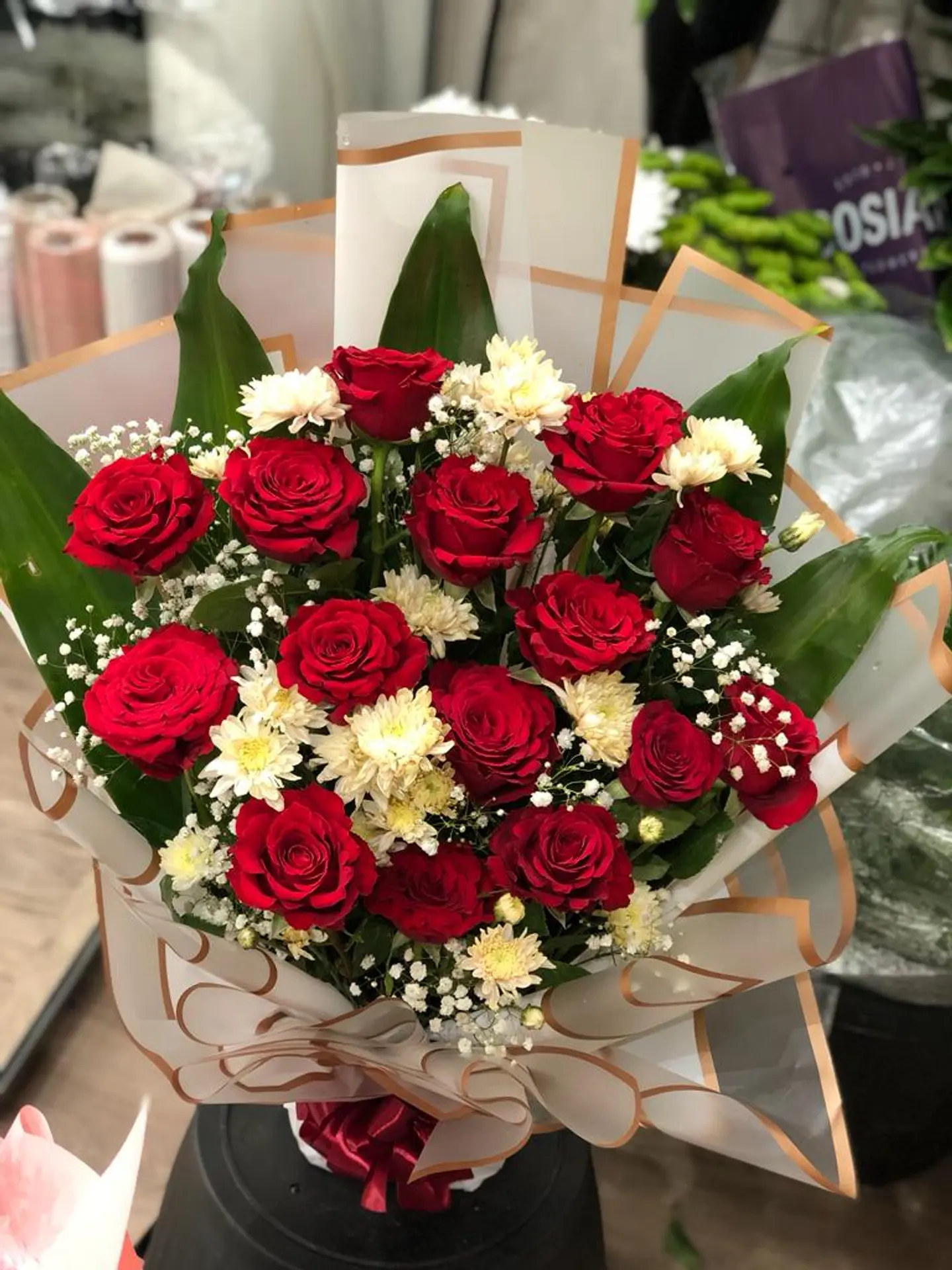 باقة ورد احمر 1
