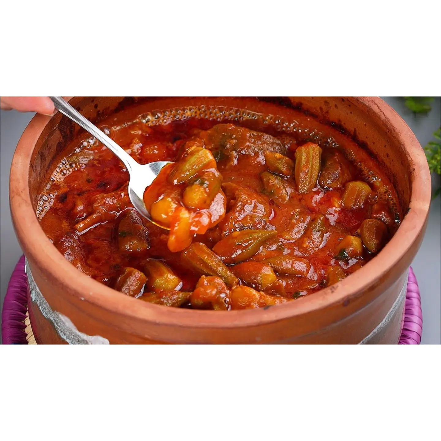 Okra With Meat
