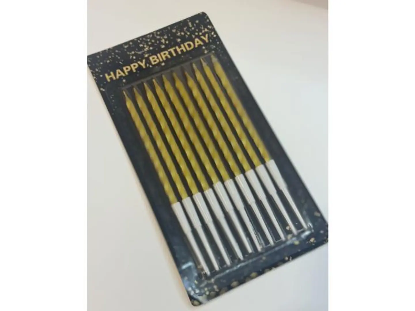 شموع كيك ذهبي