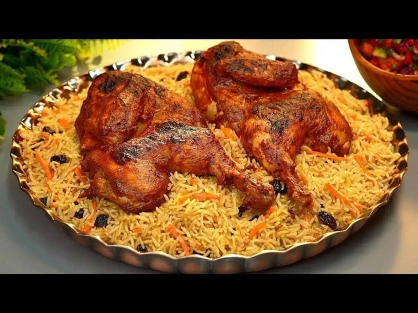 نصف دجاج تنور