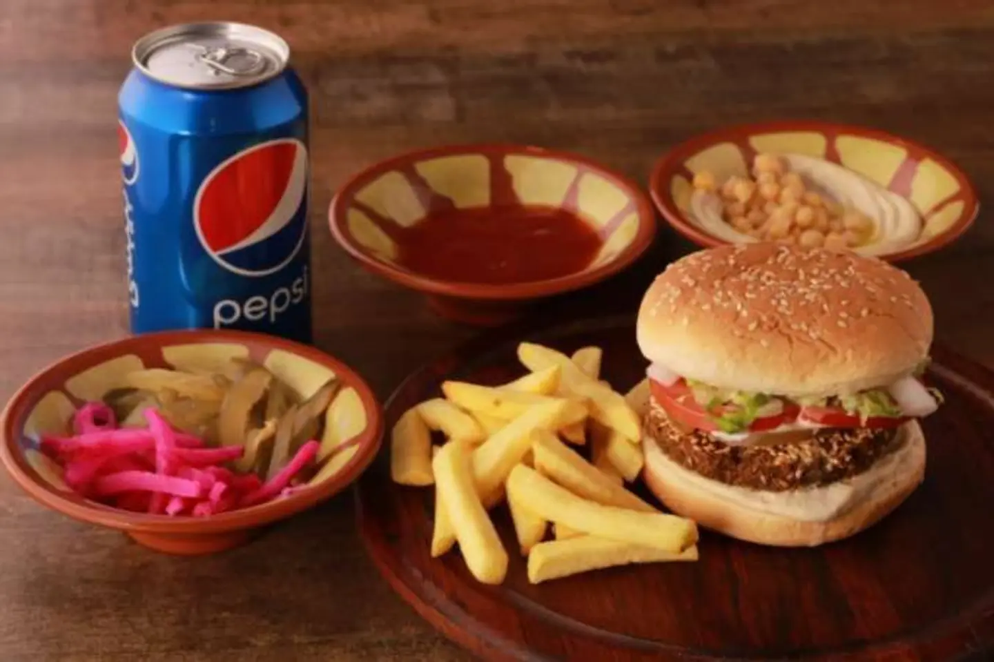 Hashem Falafel Burger Meal