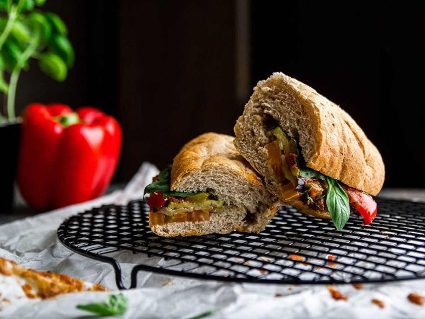 Roasted Mediterranean Sandwich