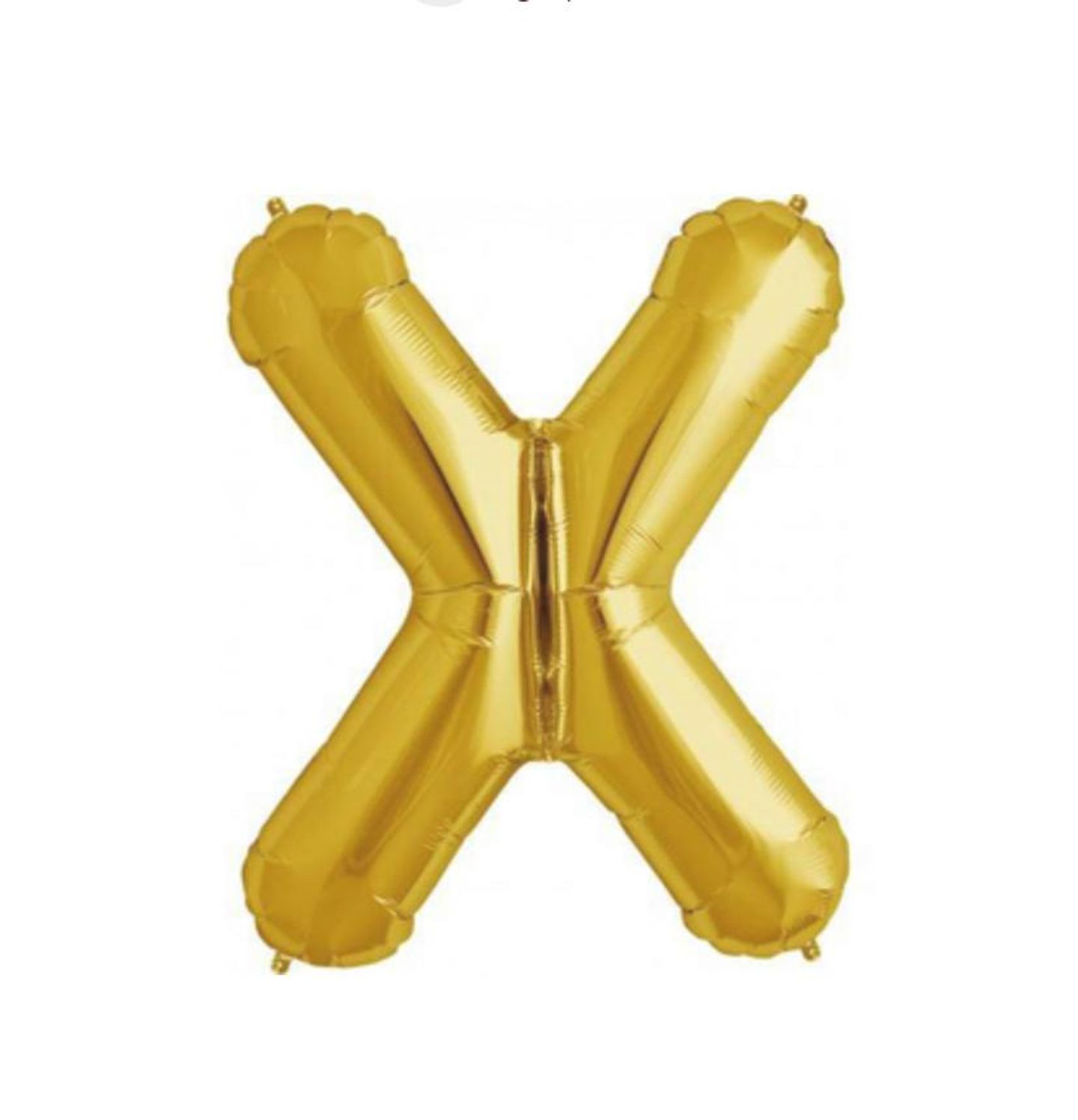 Letter X Gold Balloon