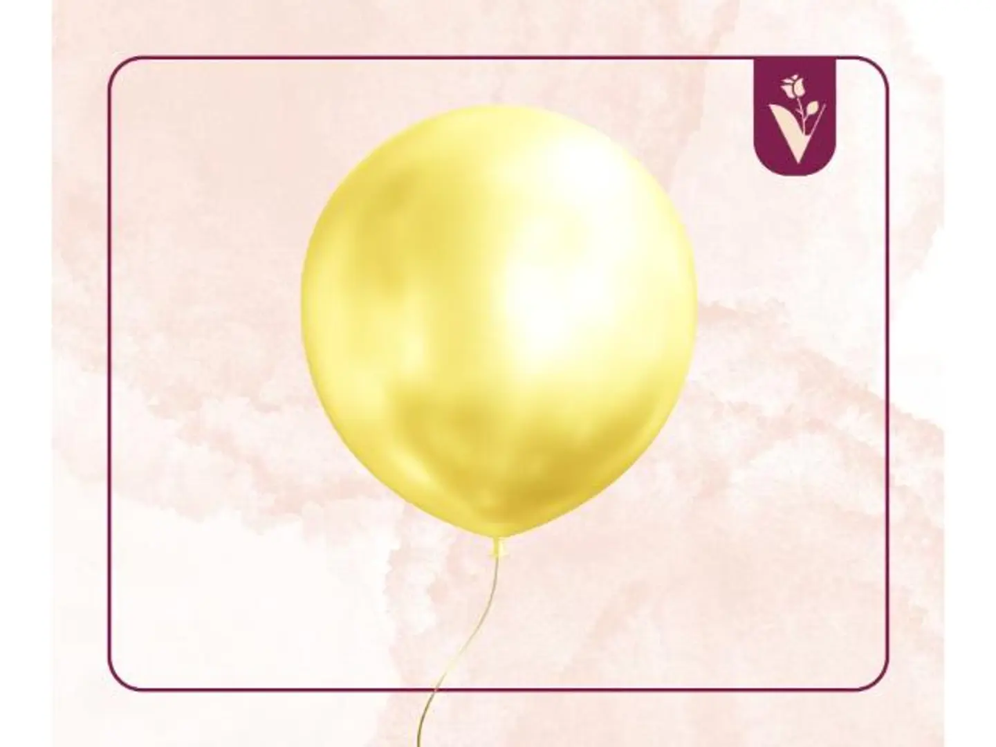 بالونات عادية بالحبة أصفر