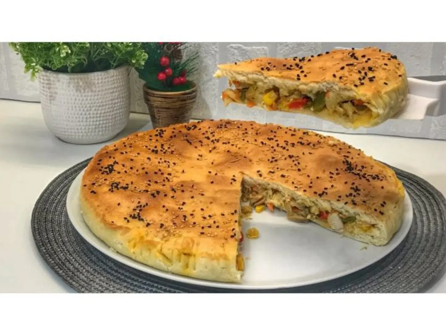 Labneh Kebab Chicken Pie