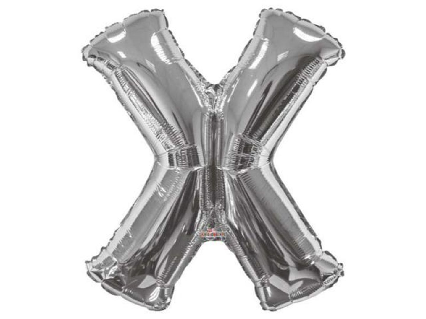 Silver X Helium Balloon