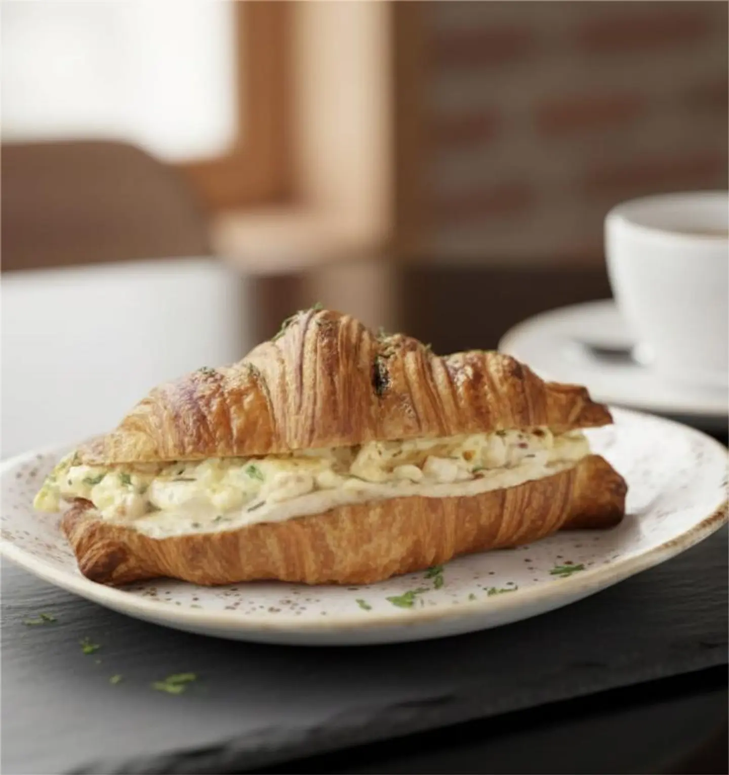Egg Croissant With Smoked Turkey
