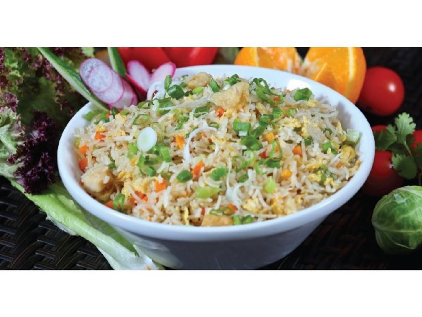 أرز مقلي بالدجاج