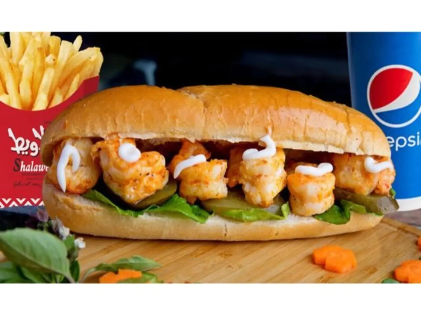 وجبة سندويتش روبيان