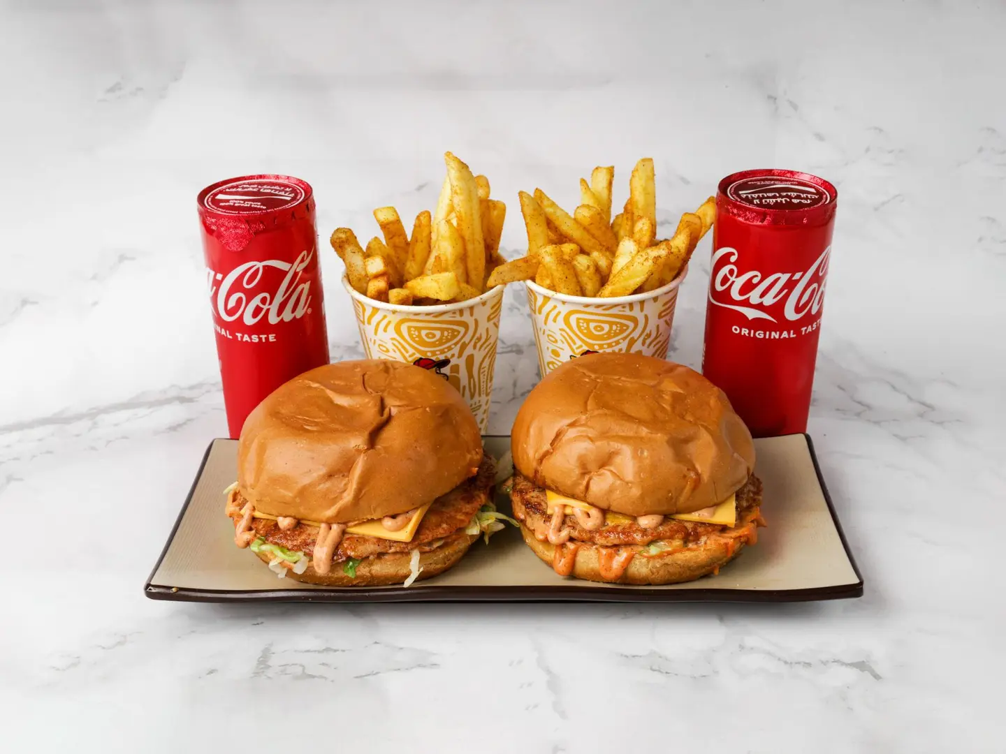 وجبتين برجر دجاج